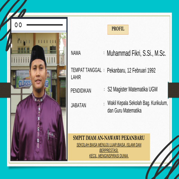 Wakil Kepala Sekolah Bagian Kurikulum (Wakakur) Dan Guru Matematika