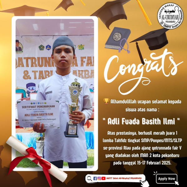 Juara 1 Lomba Tahfidz Al-Qur'an