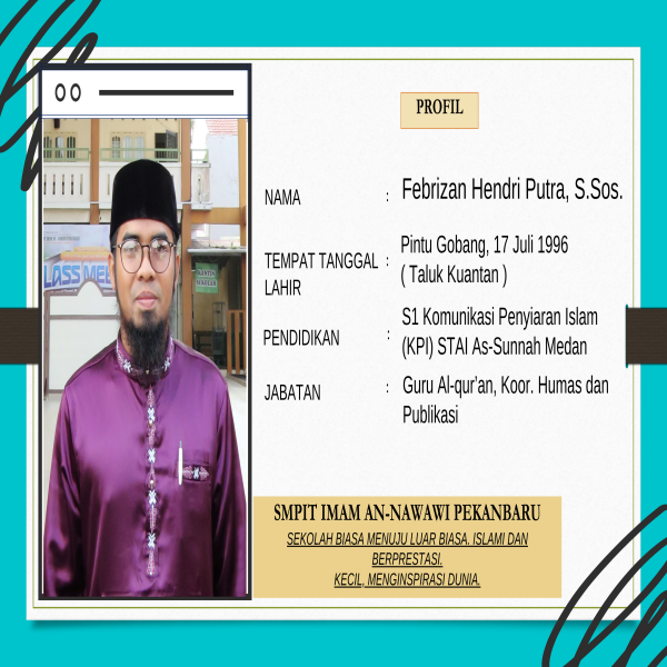 Guru Al-Qur'an Dan Koordinator Humas Dan Publikasi